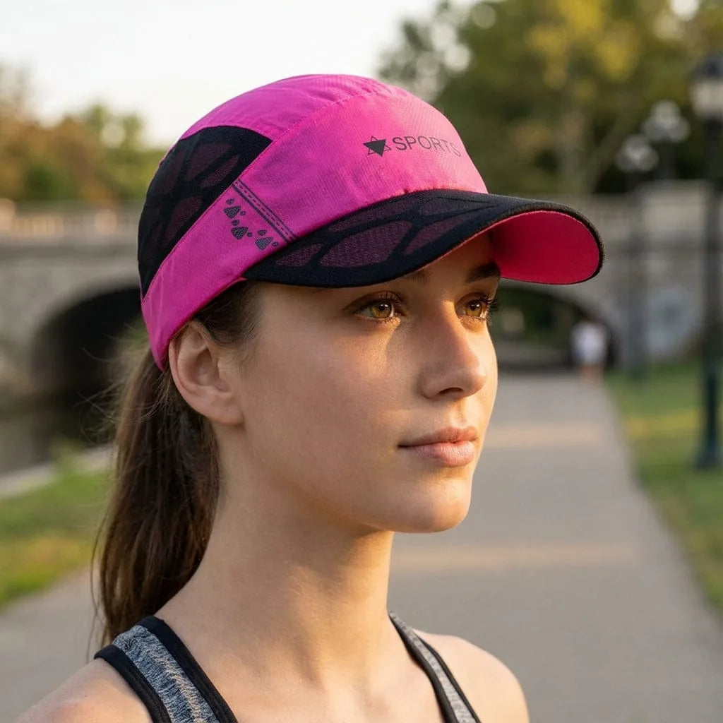 Casquette Trail Étée, porté