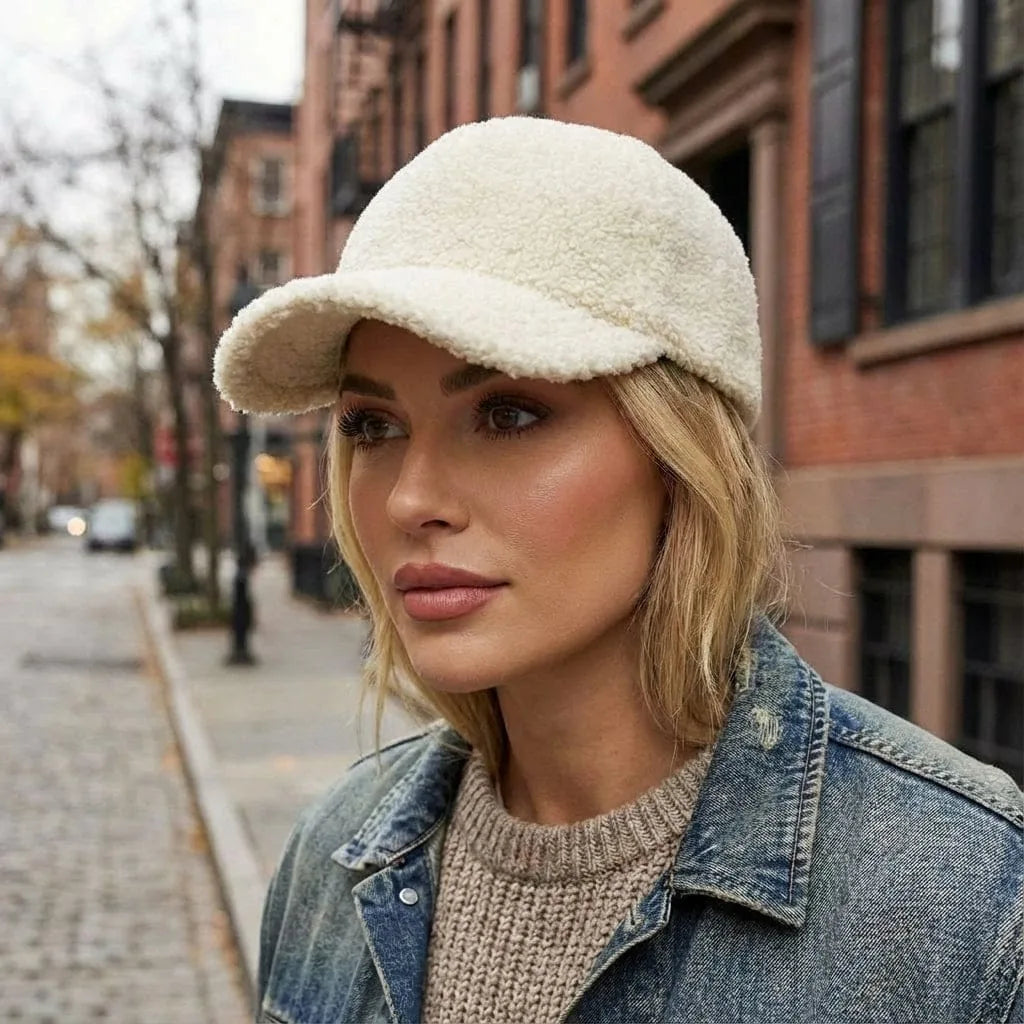 Casquette Velour Hiver, porté