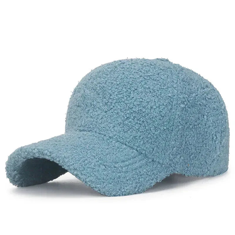 Casquette Velour Hiver — coloris bleu
