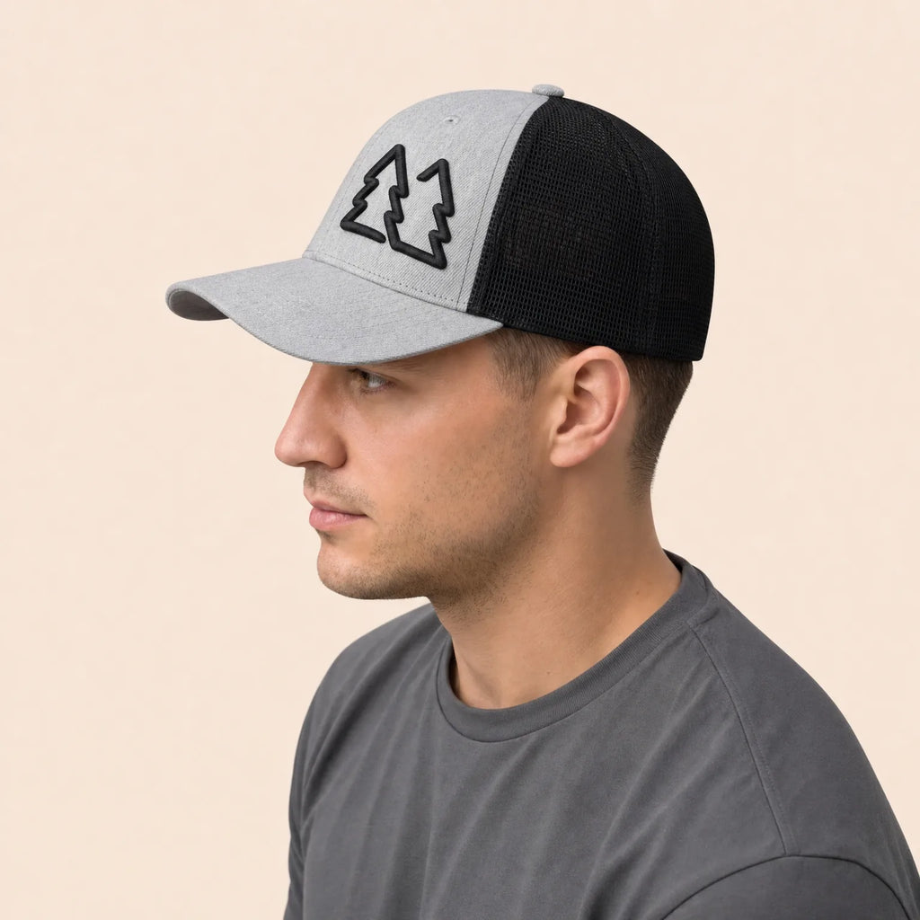 Casquette Vintage Brodée, vue de trois-quarts