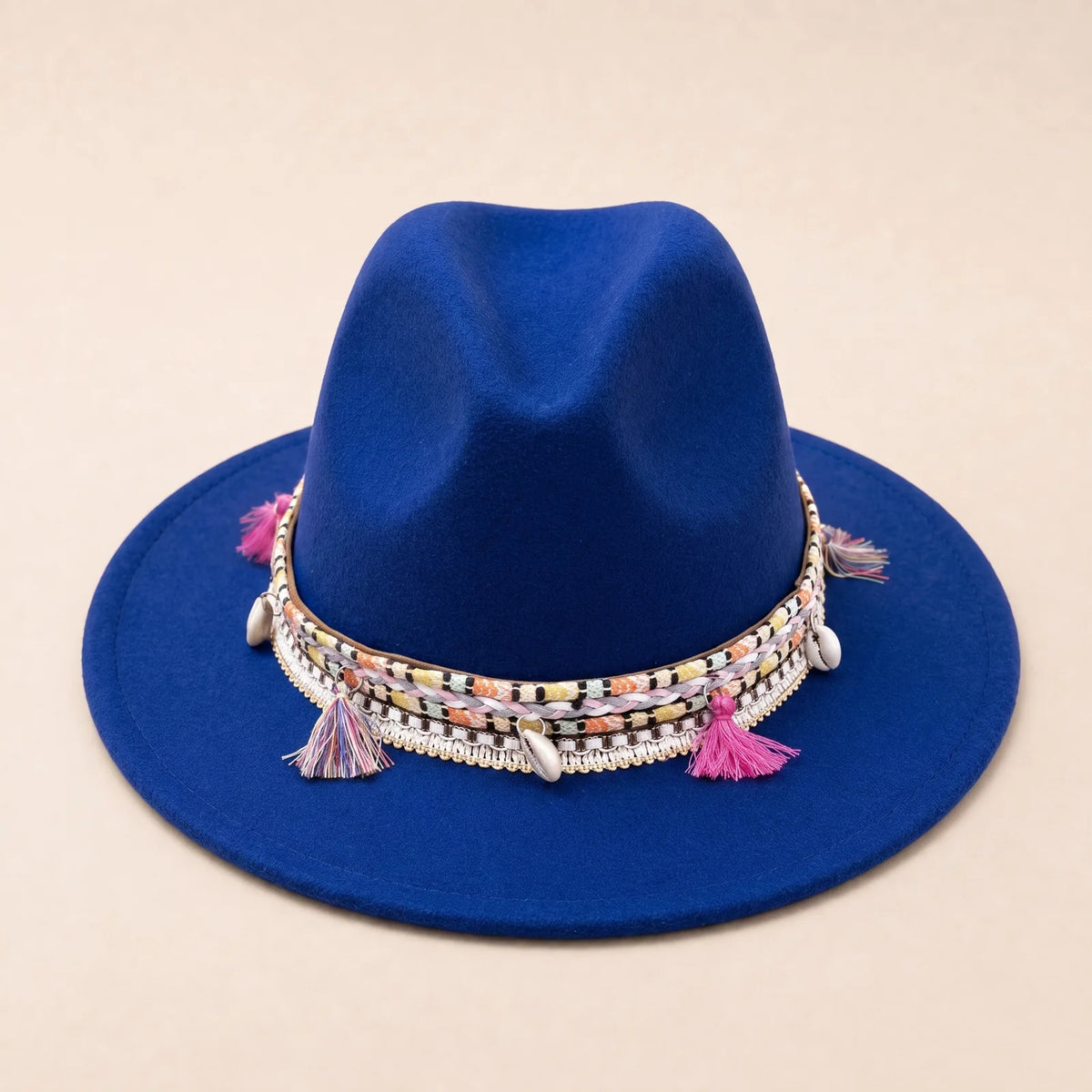 Chapeau avec Ruban Tressé — coloris bleu