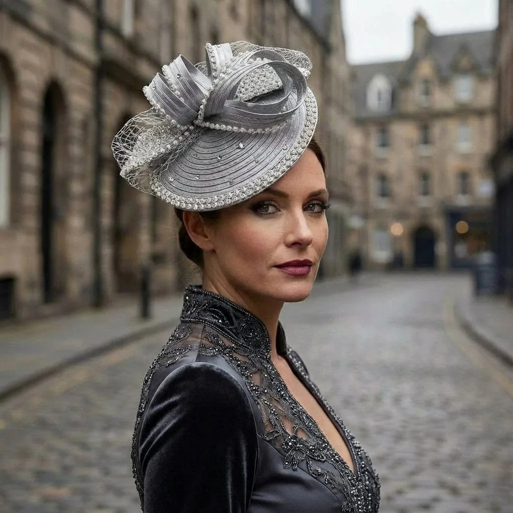 Chapeau Bibi Ceremonie, porté