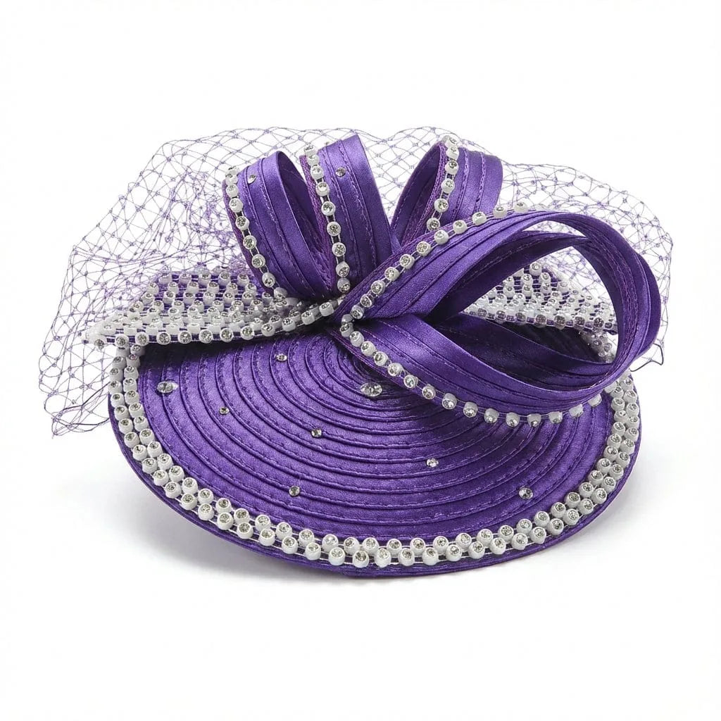 Chapeau Bibi Ceremonie — coloris violet