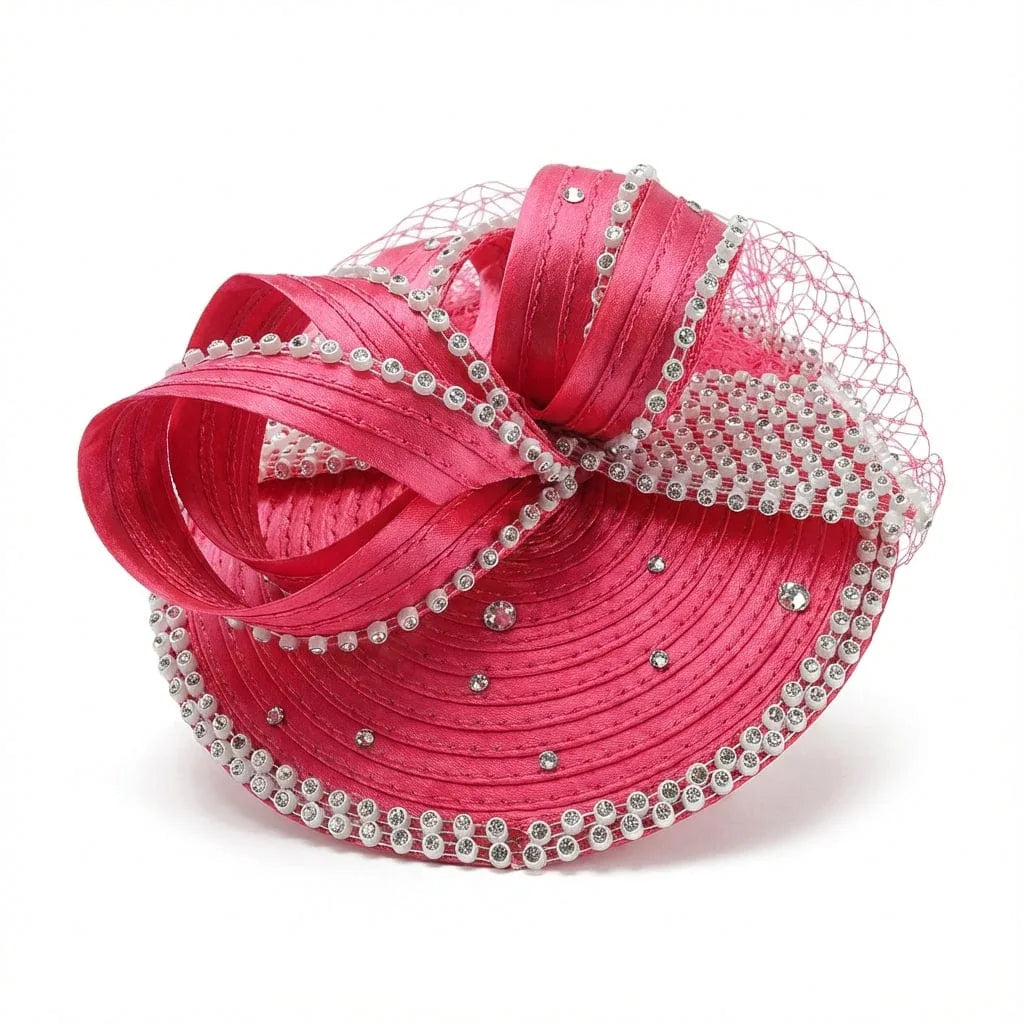 Chapeau Bibi Ceremonie — coloris rouge