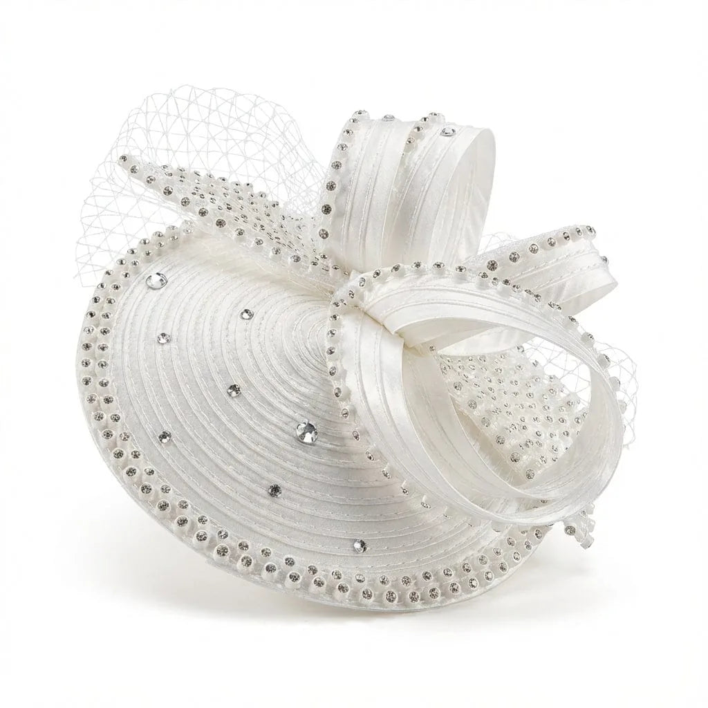 Chapeau Bibi Ceremonie — coloris blanc