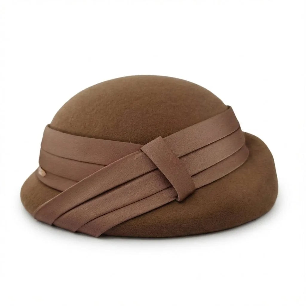 Chapeau Bibi Élégant — coloris brun