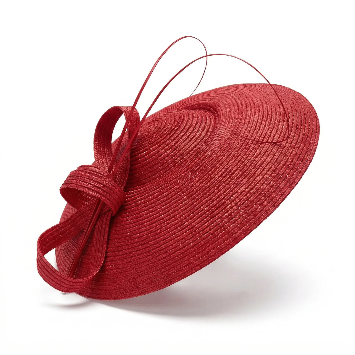 Chapeau Bibi Femme Cérémonie — coloris rouge