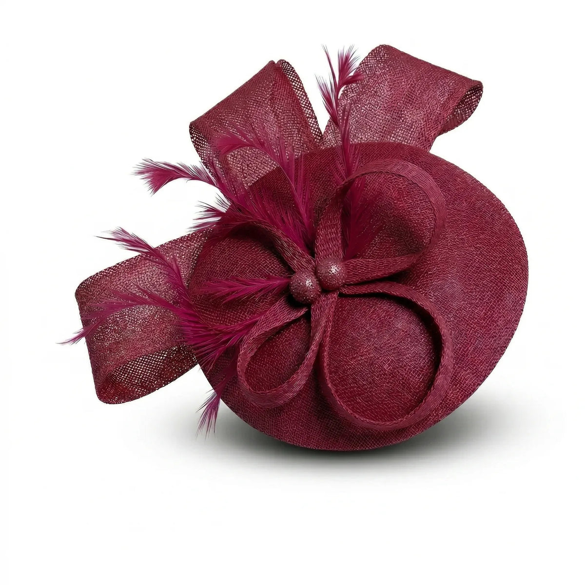 Chapeau Bibi Invité Mariage — coloris bordeaux