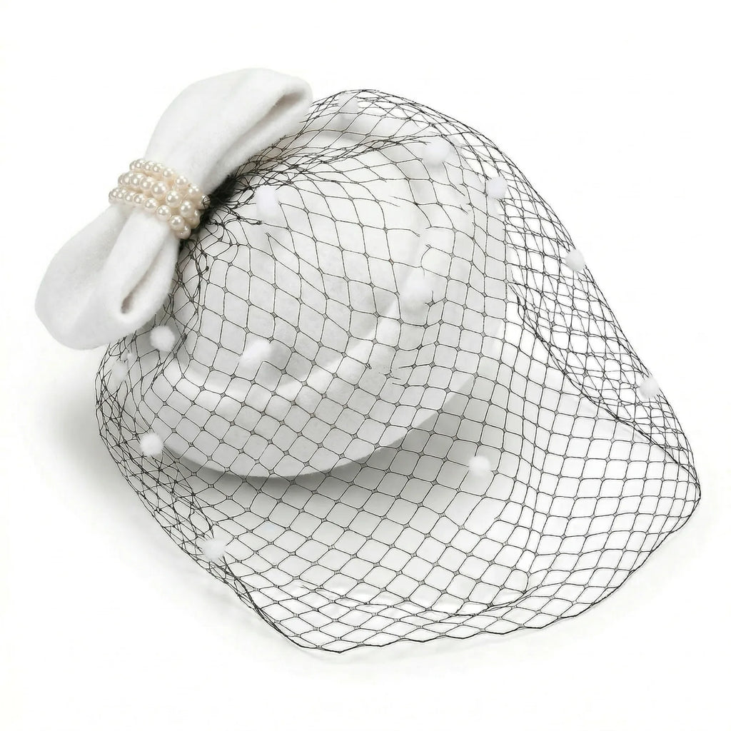 Chapeau Bibi Mariage Femme — coloris blanc