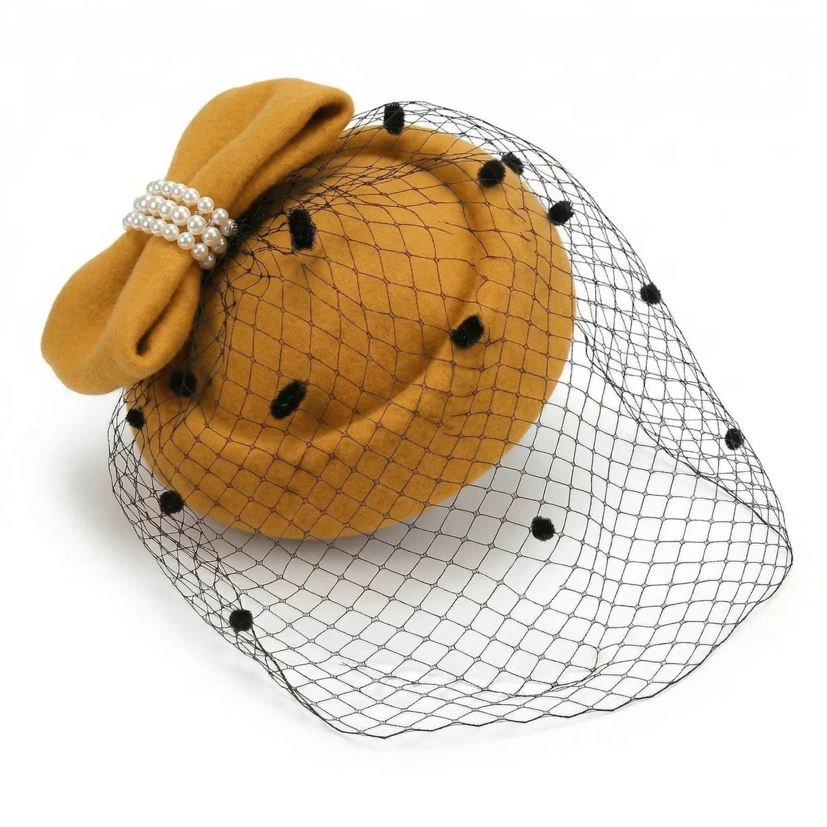 Chapeau Bibi Mariage Femme — coloris jaune