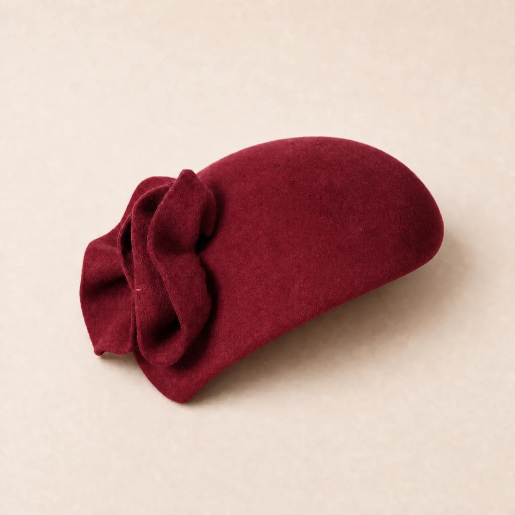 Chapeau Bibi Mariage Vintage — coloris bordeaux