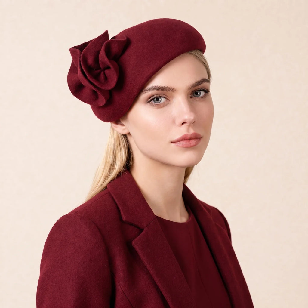 Chapeau Bibi Mariage Vintage, vue de trois-quarts