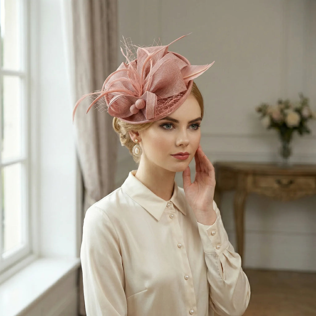 Chapeau Bibi Plume, vue de trois-quarts