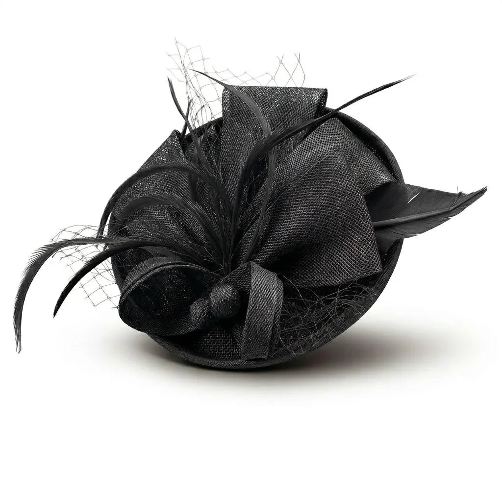 Chapeau Bibi Plume — coloris noir