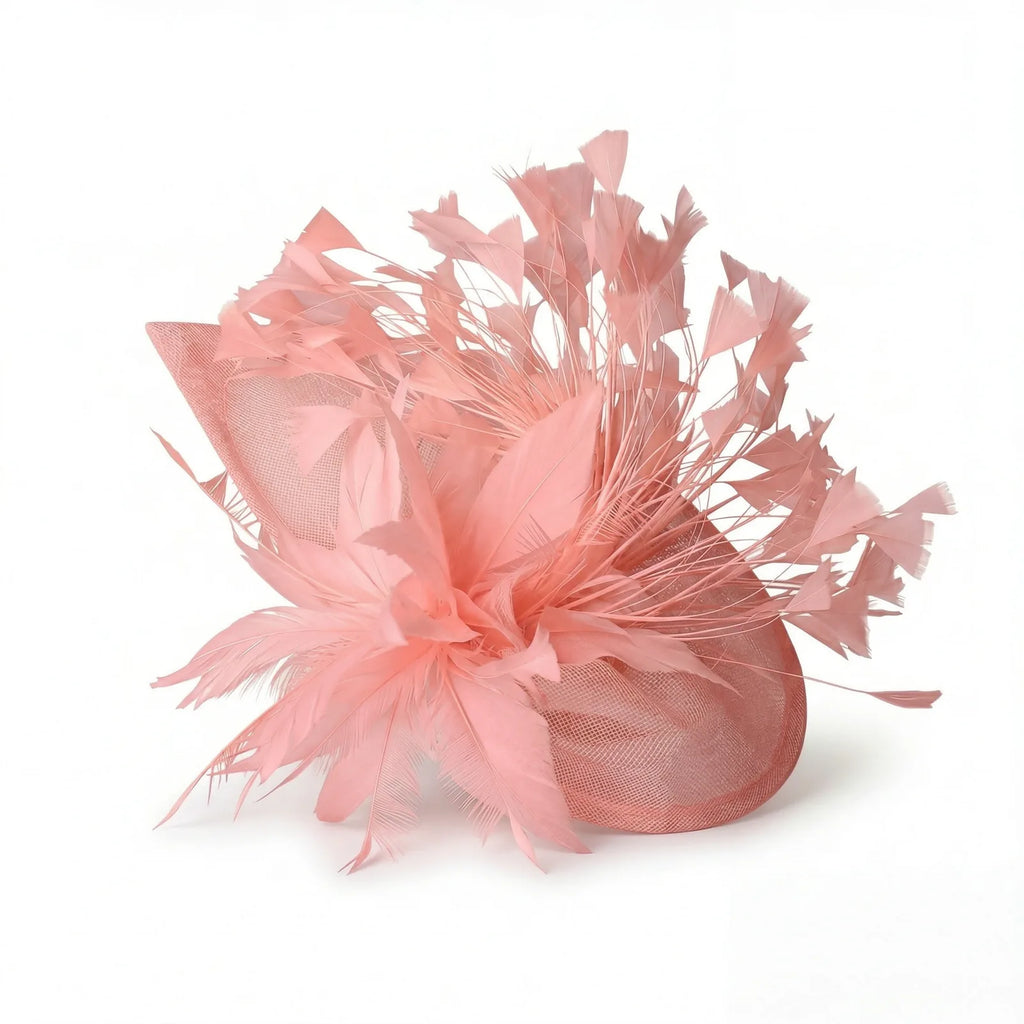 Chapeau Bibi Plumes Femme — coloris rose