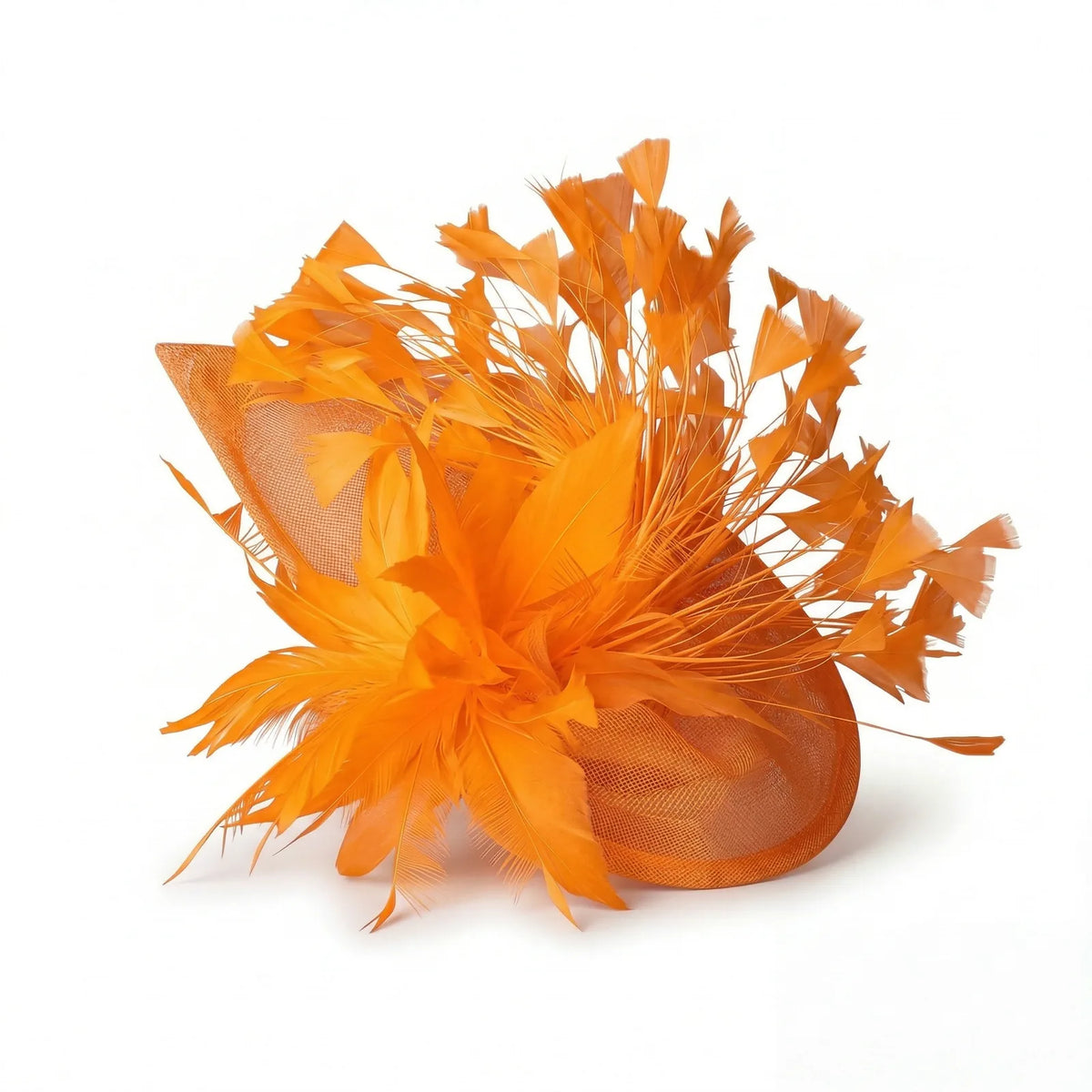 Chapeau Bibi Plumes Femme — coloris orange