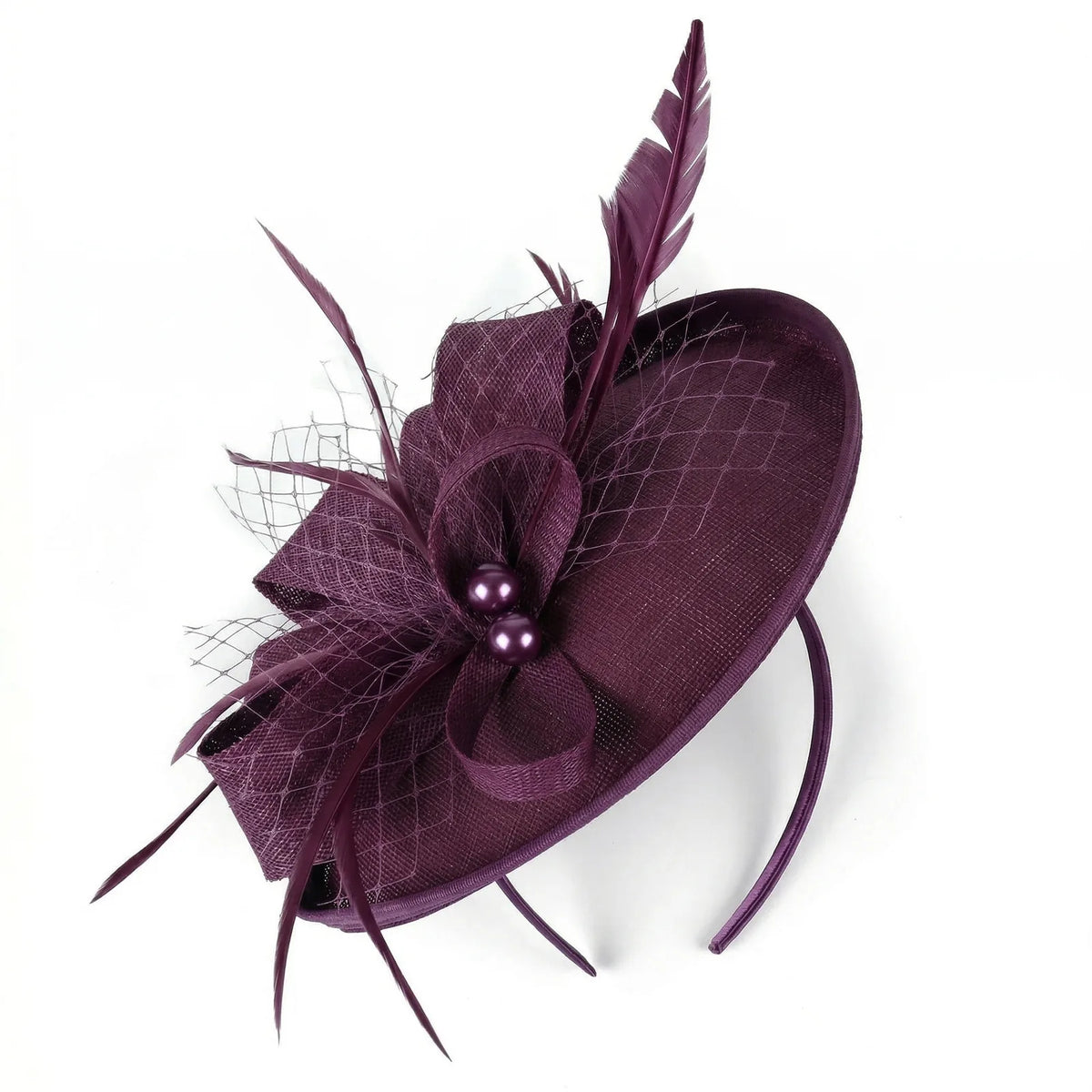 Chapeau Bibi Serre Tête — coloris bordeaux