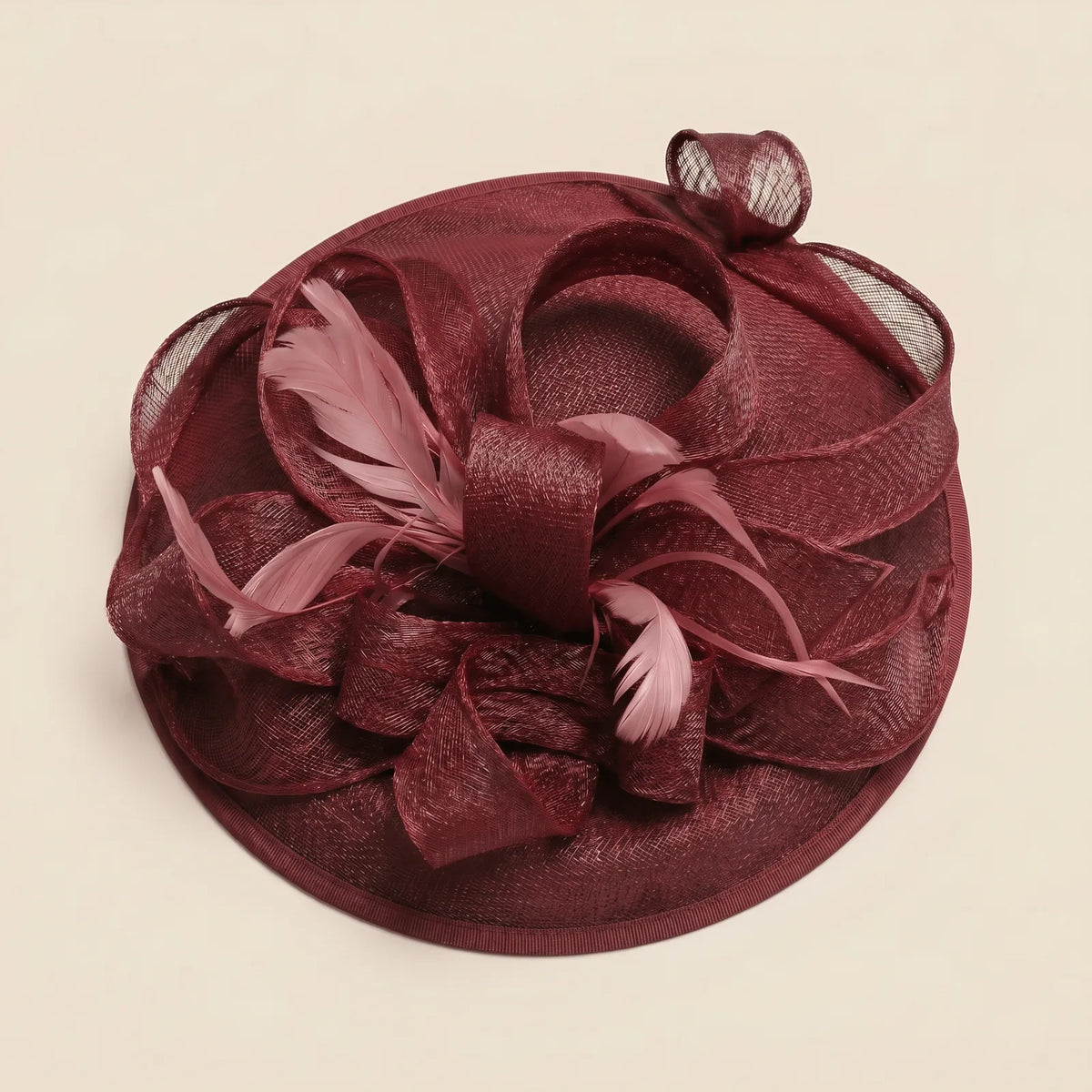 Chapeau Bibi Sinamay — coloris rouge