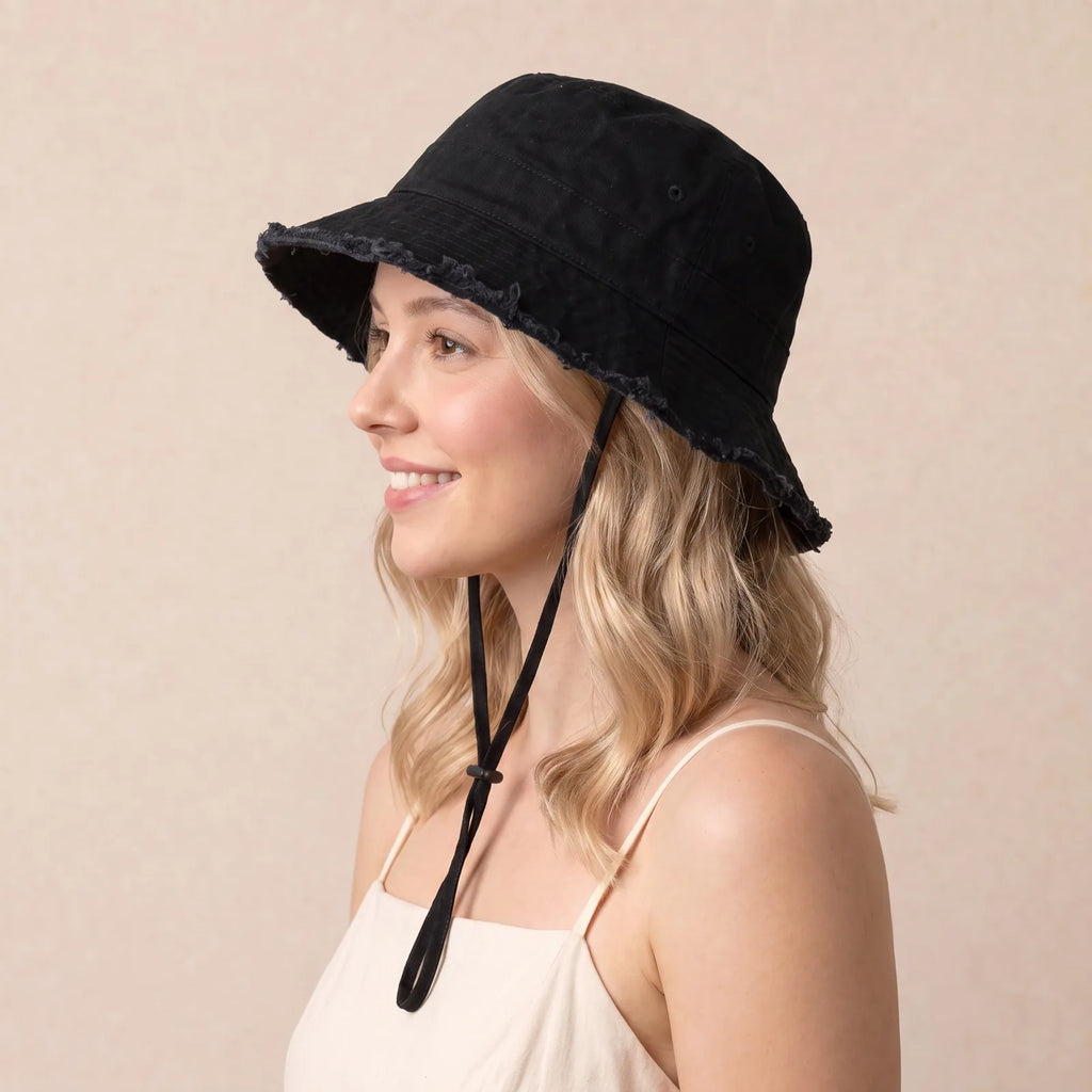Chapeau Bob Cordon de Serrage, vue de trois-quarts