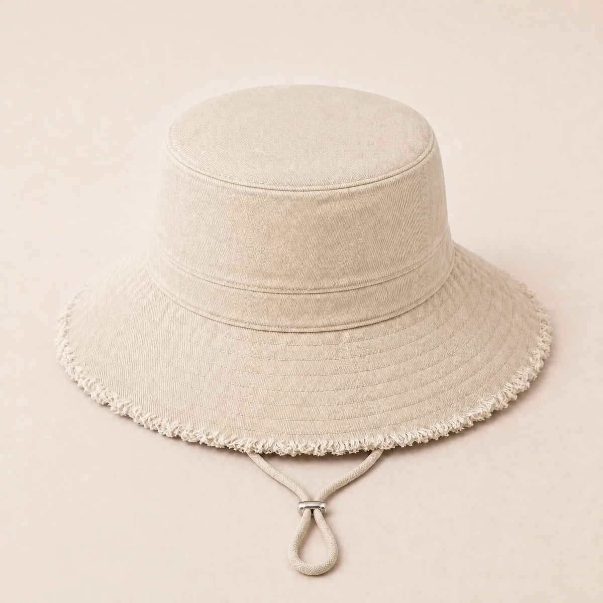 Chapeau Bob Cordon de Serrage — coloris beige