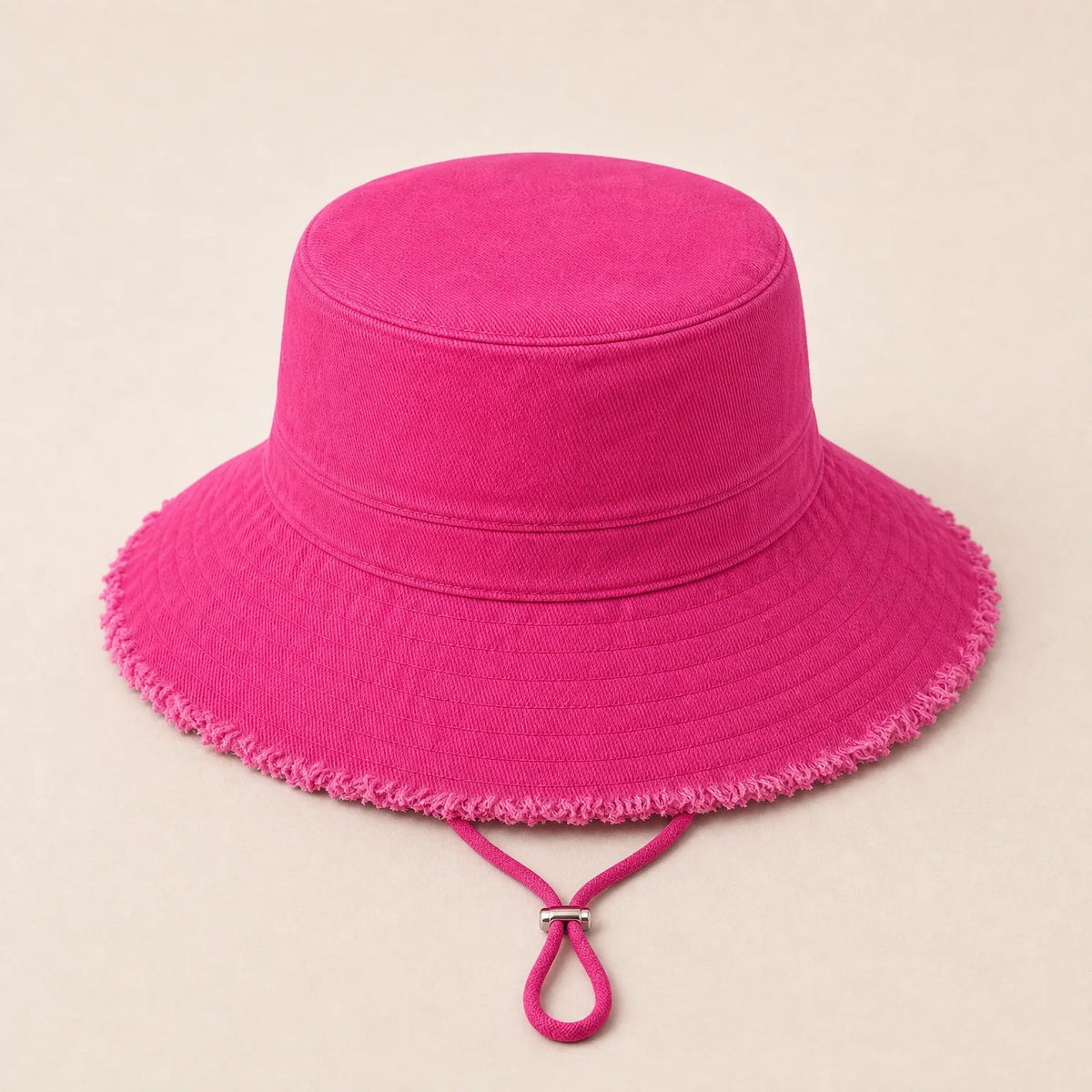 Chapeau Bob Cordon de Serrage — coloris rose