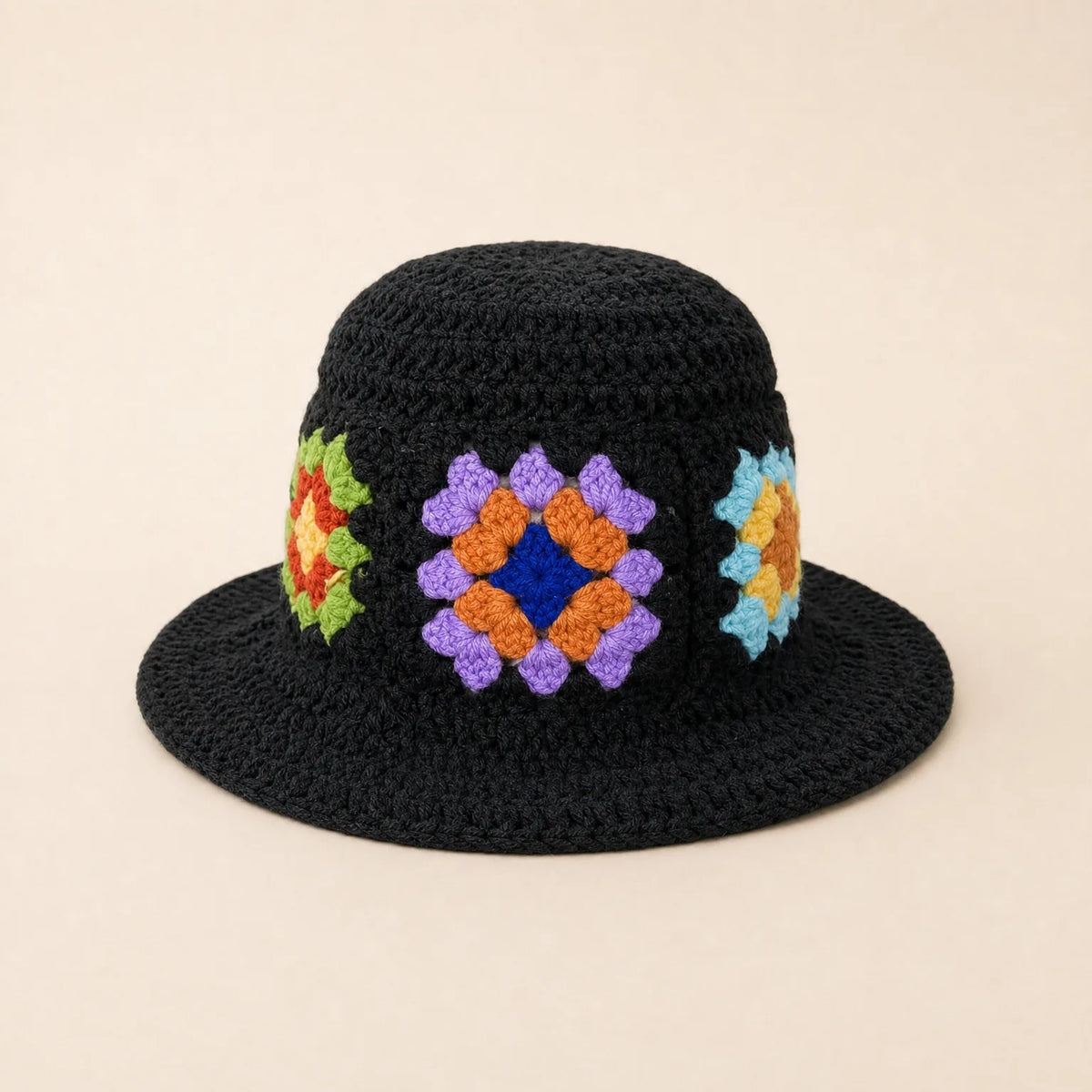 Chapeau Bob en Crochet — coloris noir