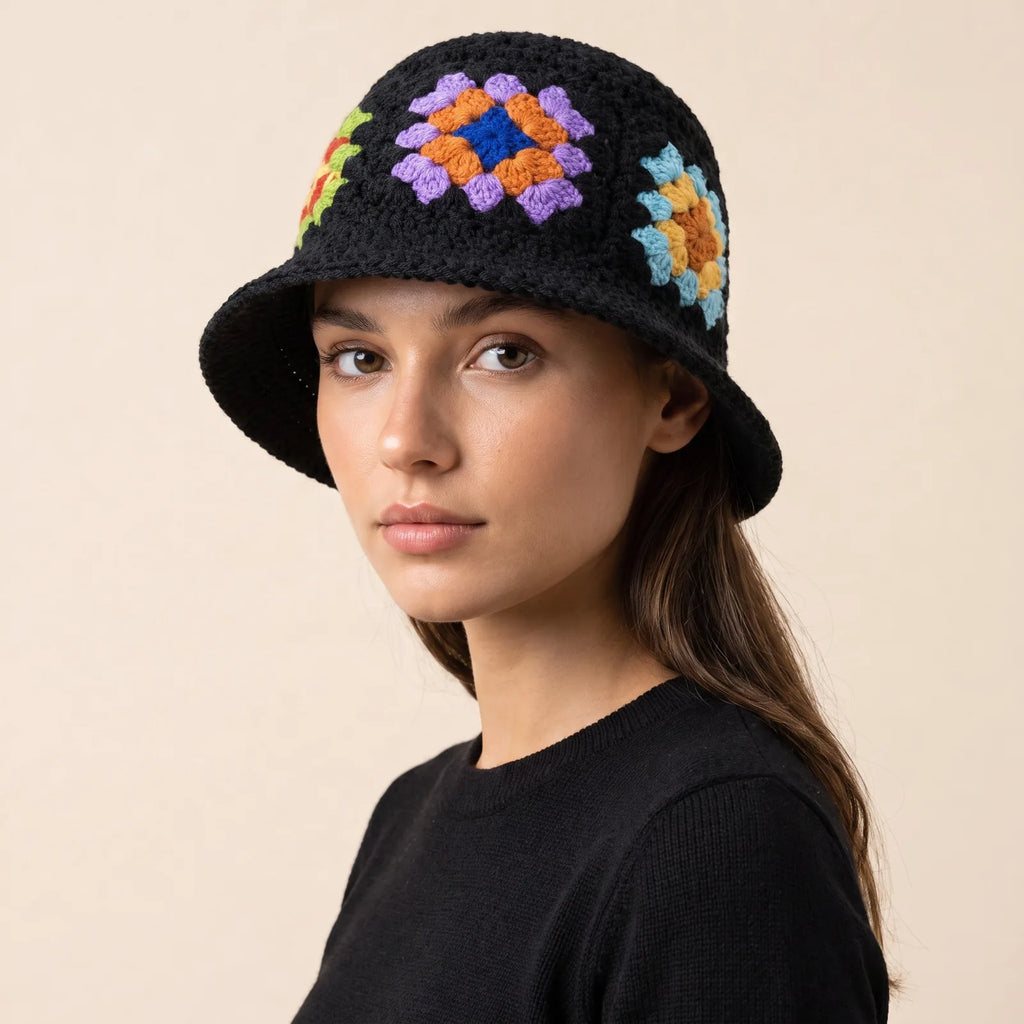 Chapeau Bob en Crochet, porté