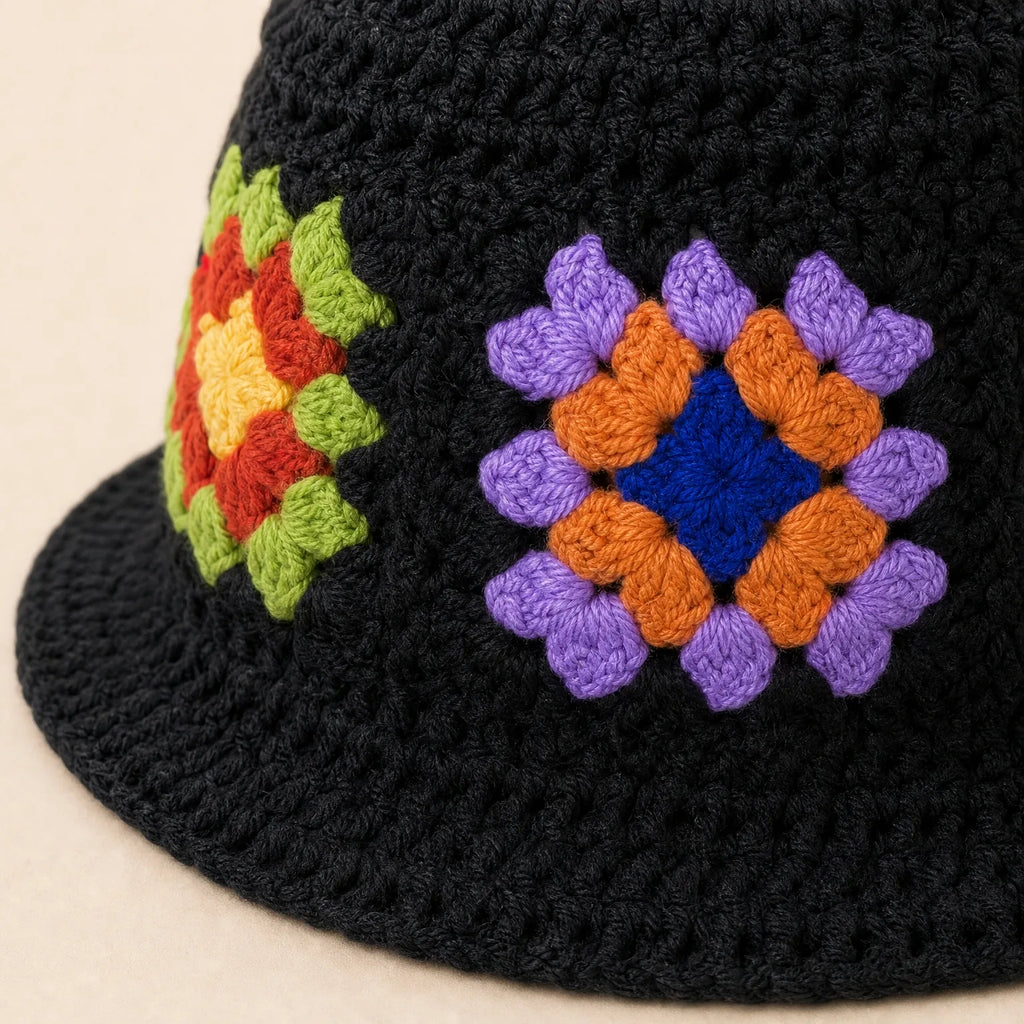 Chapeau Bob en Crochet, vue de détail