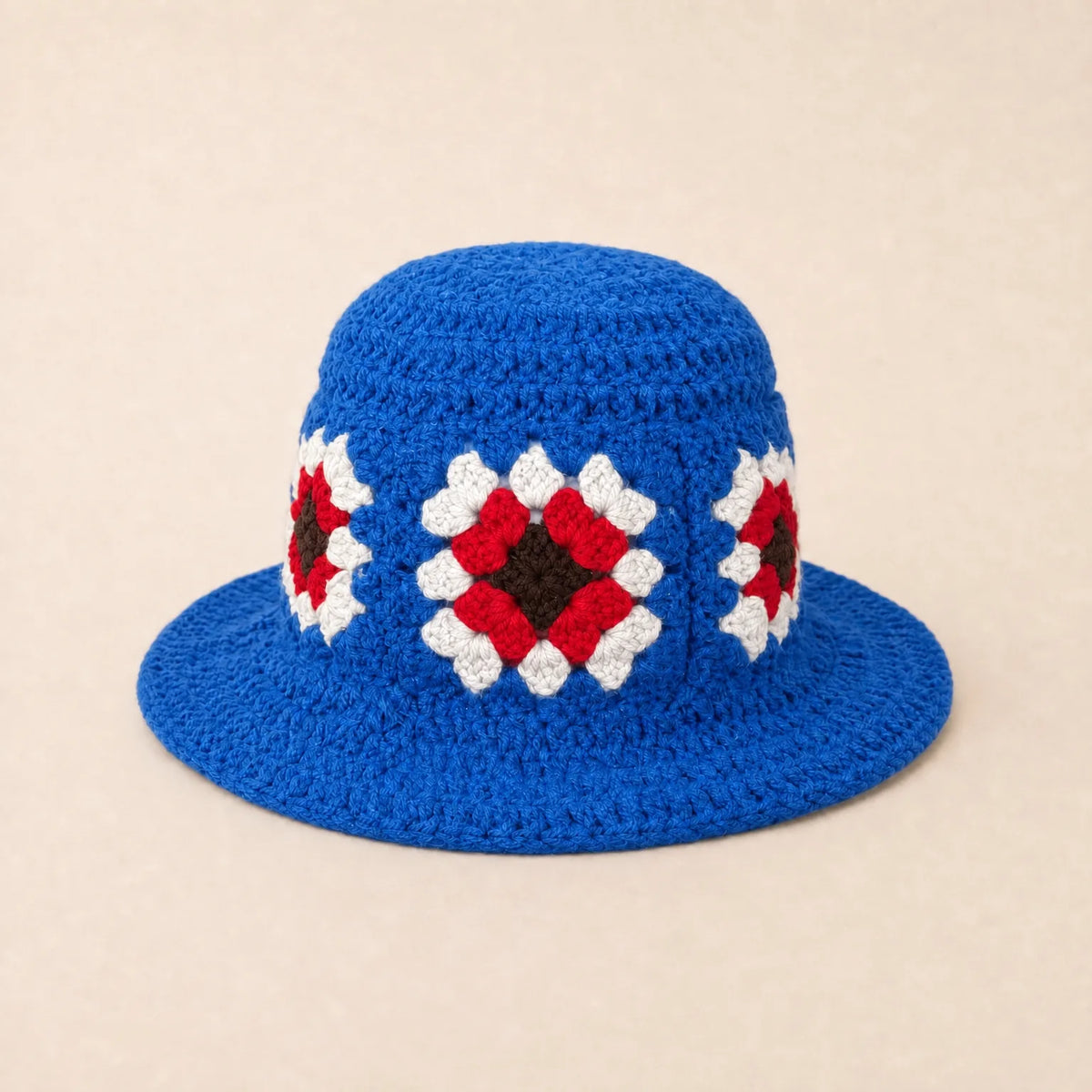 Chapeau Bob en Crochet — coloris bleu