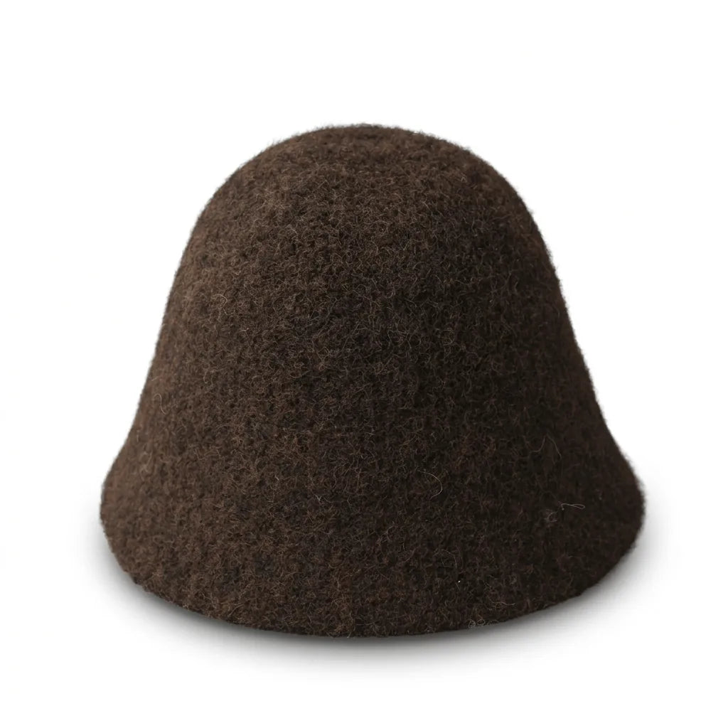 Chapeau Bob Femme Laine — coloris marron