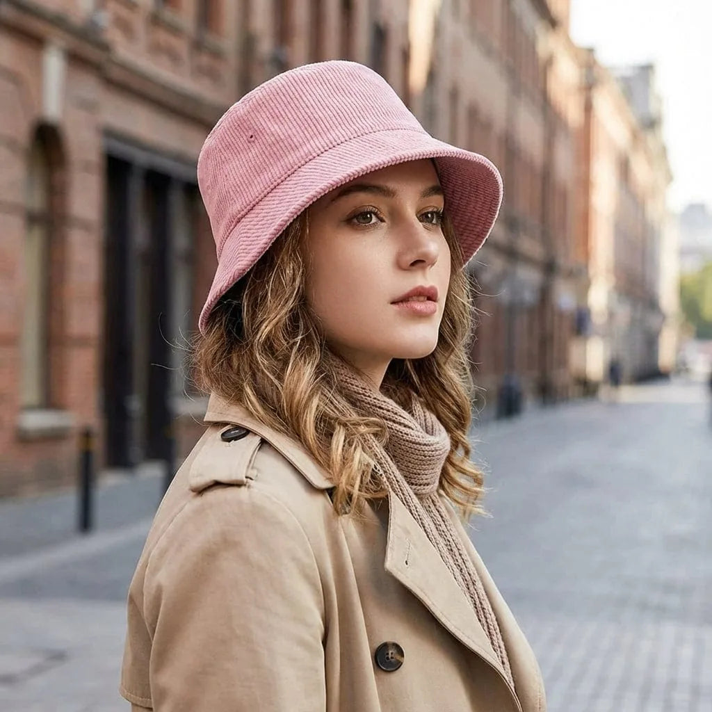 Chapeau Bob Velours, porté