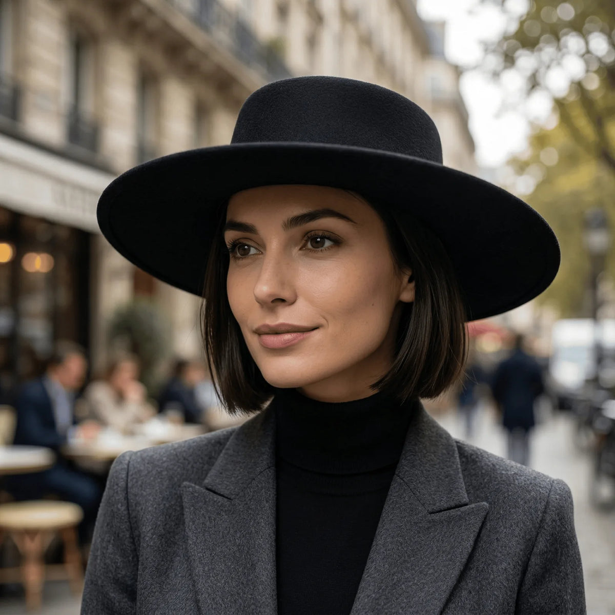 Chapeau Canotier Femme, porté