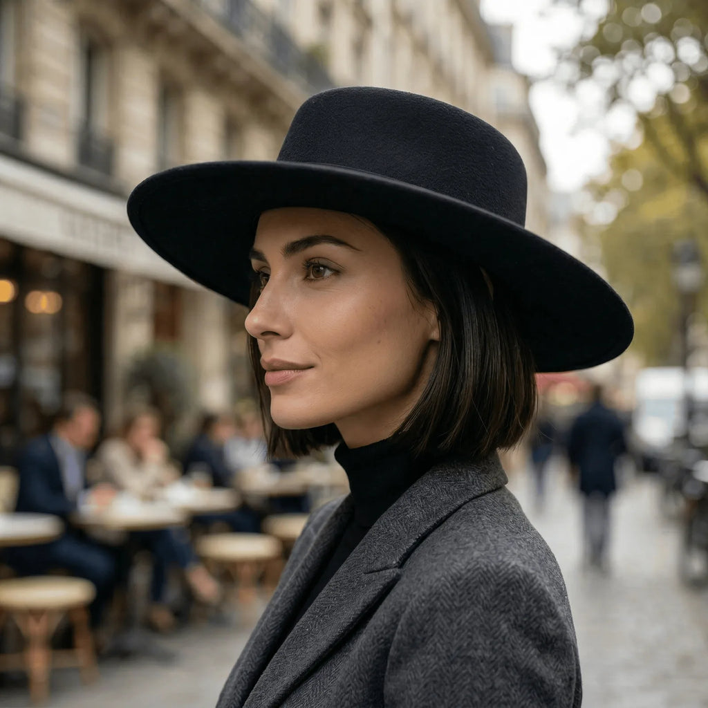 Chapeau Canotier Femme, vue de trois-quarts