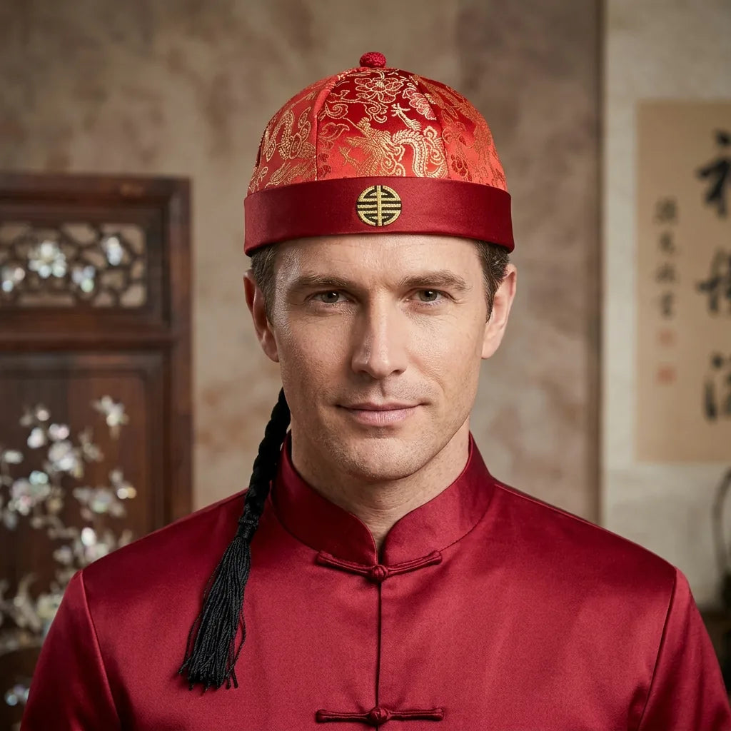 Chapeau Chinois Ancien, vue de trois-quarts