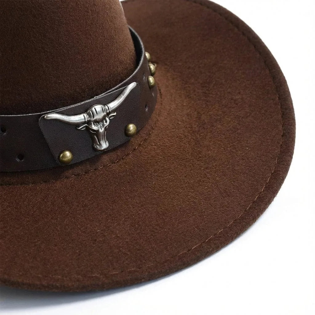 Chapeau Cowboy Americain, vue de trois-quarts