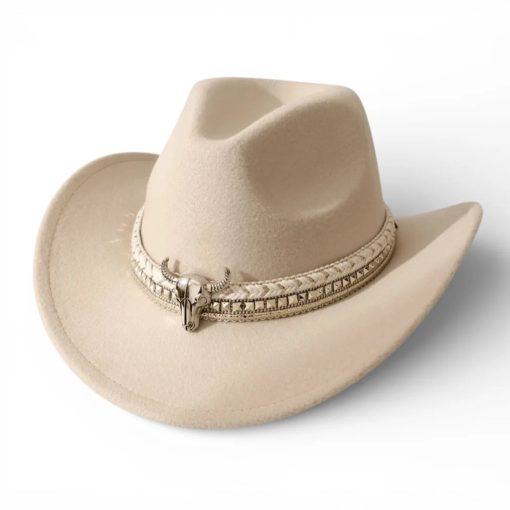 Chapeau Cowboy Bord Roulé — coloris noir