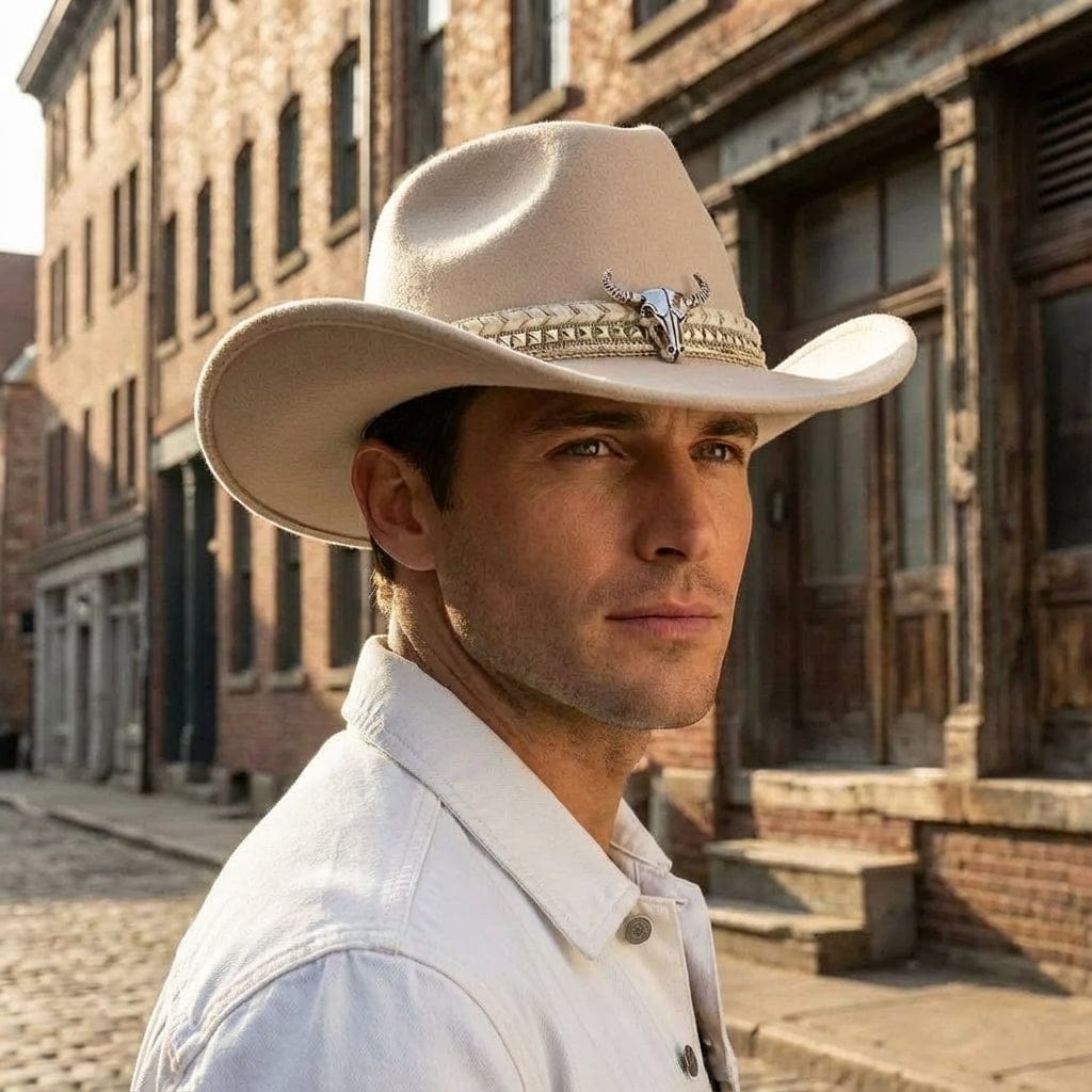 Chapeau Cowboy Bord Roule