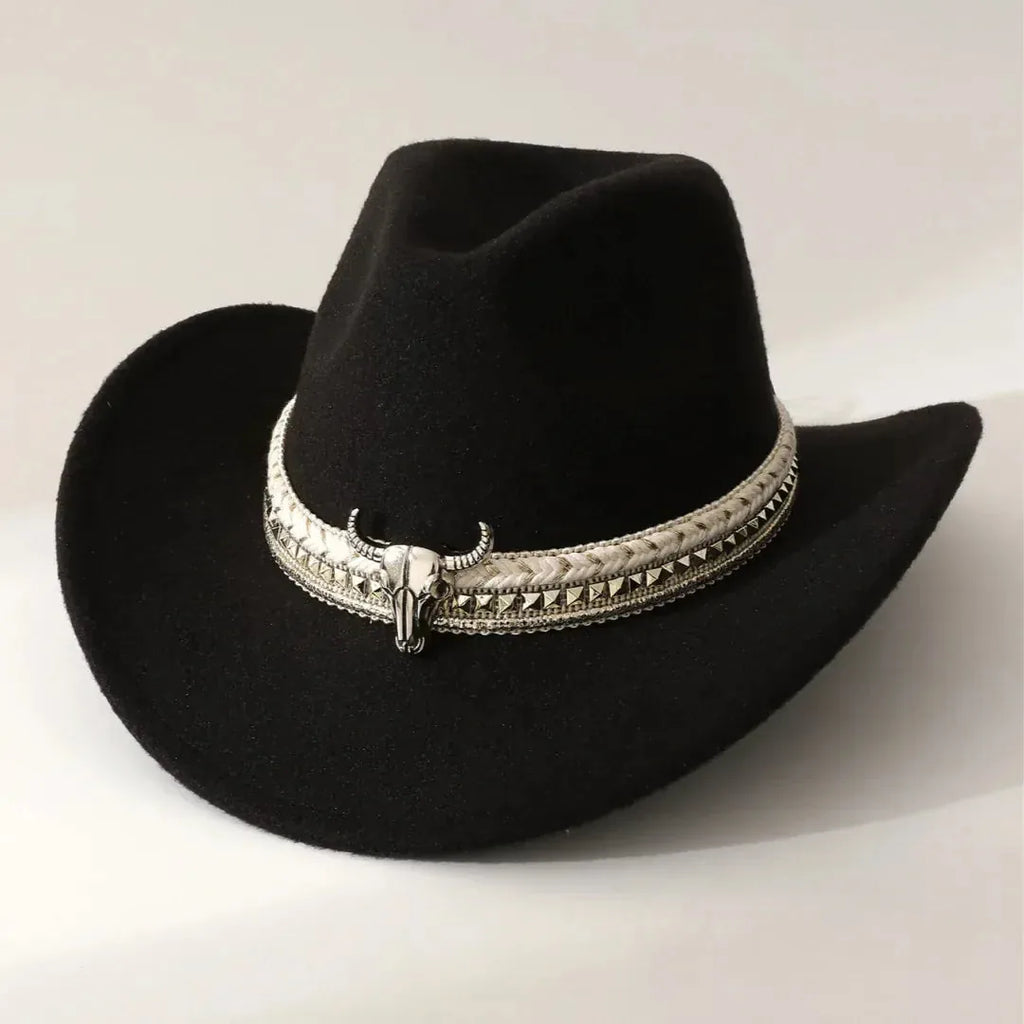 Chapeau Cowboy Bord Roulé, vue de détail