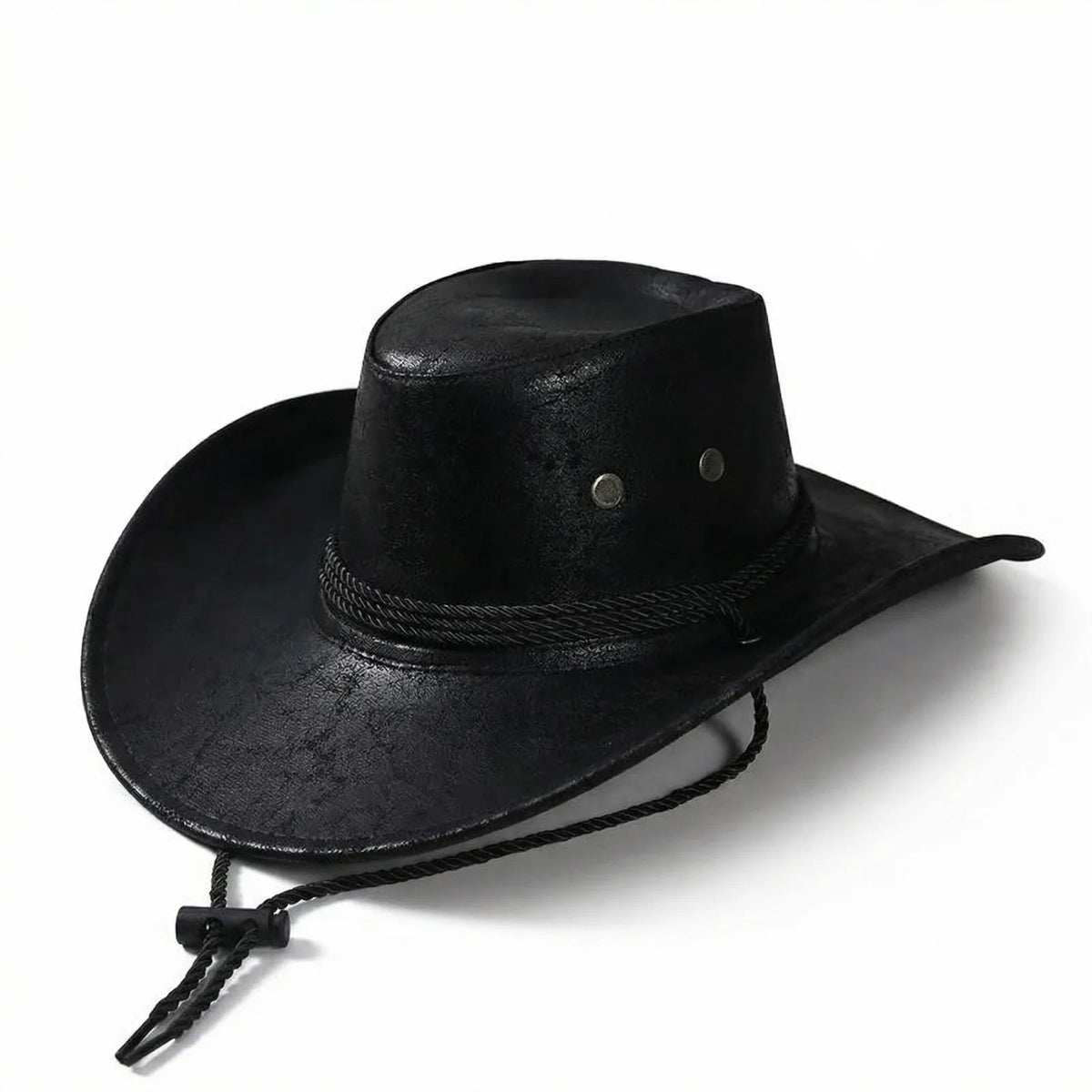 Chapeau Cowboy Cuir — coloris noir