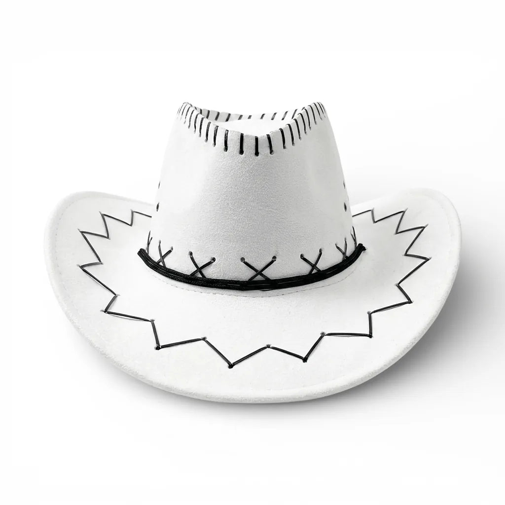 Chapeau Cowboy Mariage — coloris blanc