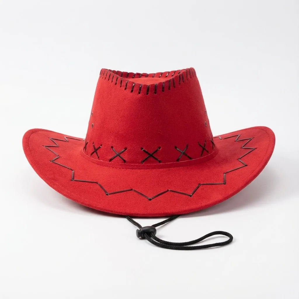 Chapeau Cowboy Mariage — coloris rouge