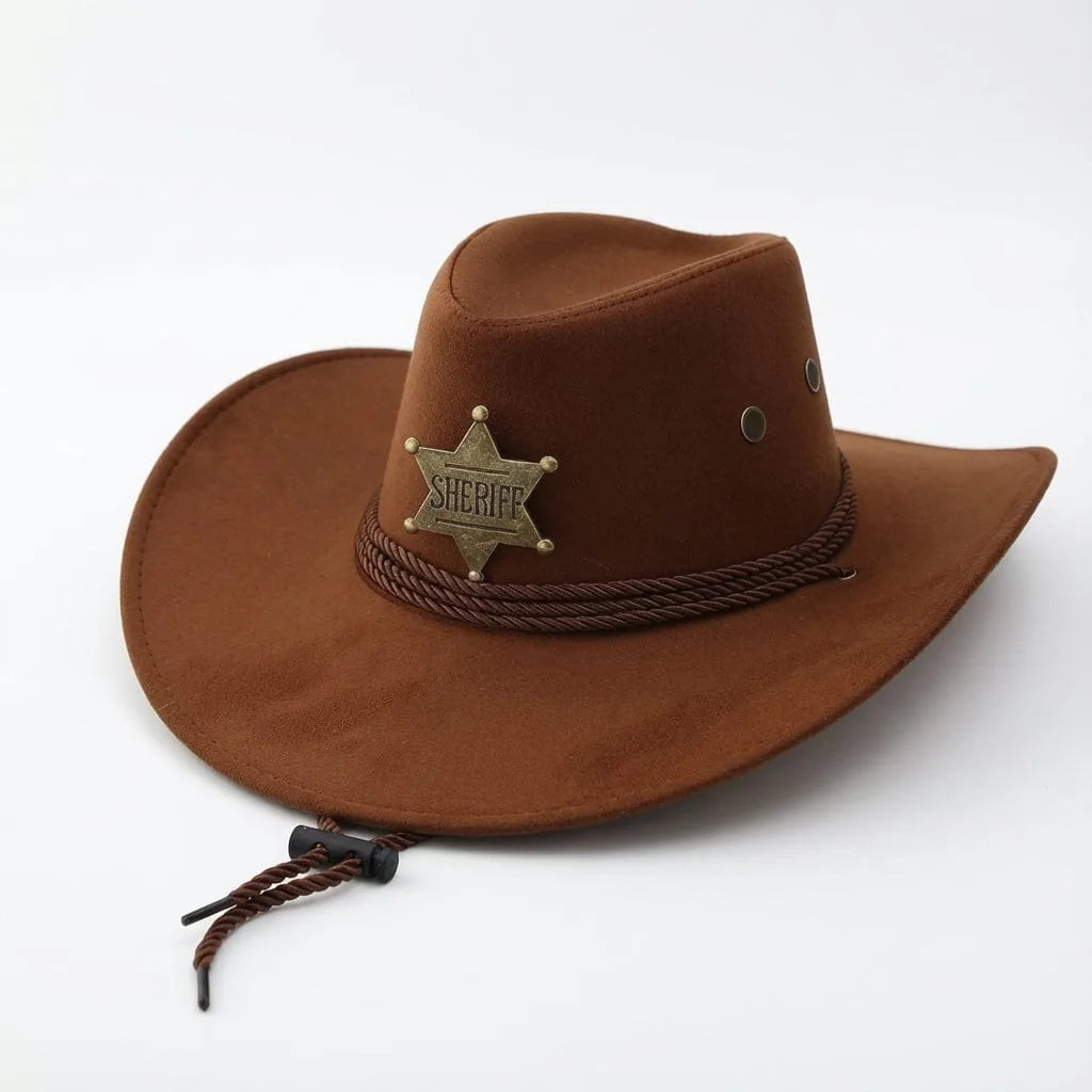 Chapeau Cowboy Shérif — coloris brun