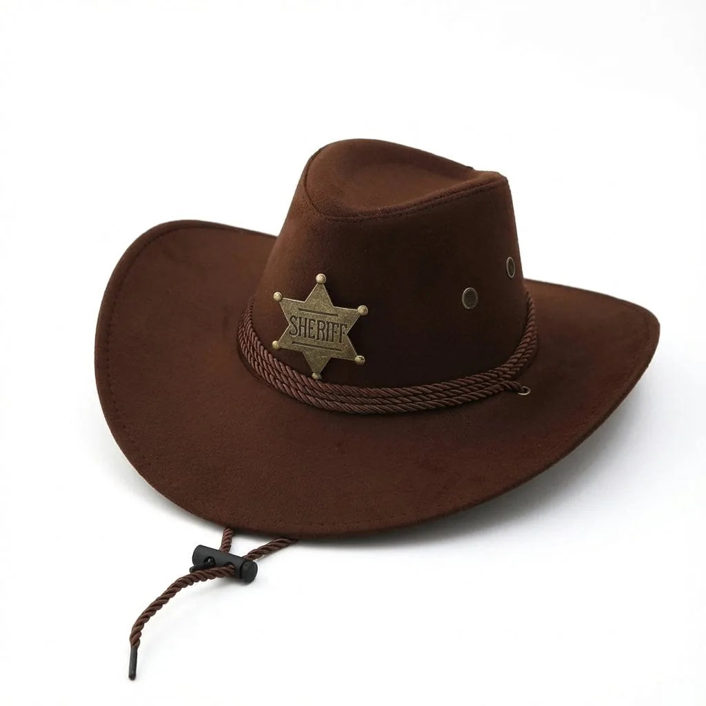 Chapeau Cowboy Shérif, vue de détail