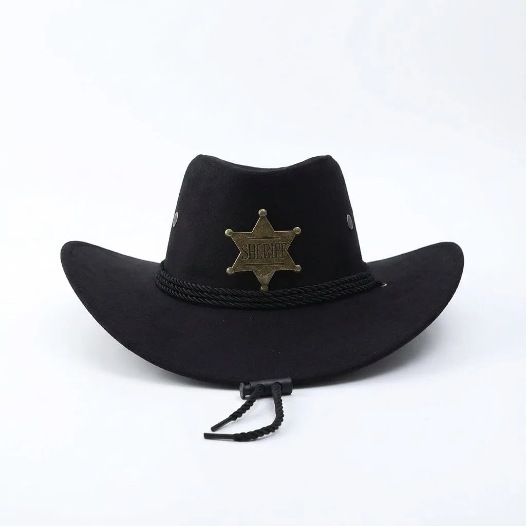 Chapeau Cowboy Shérif — coloris noir
