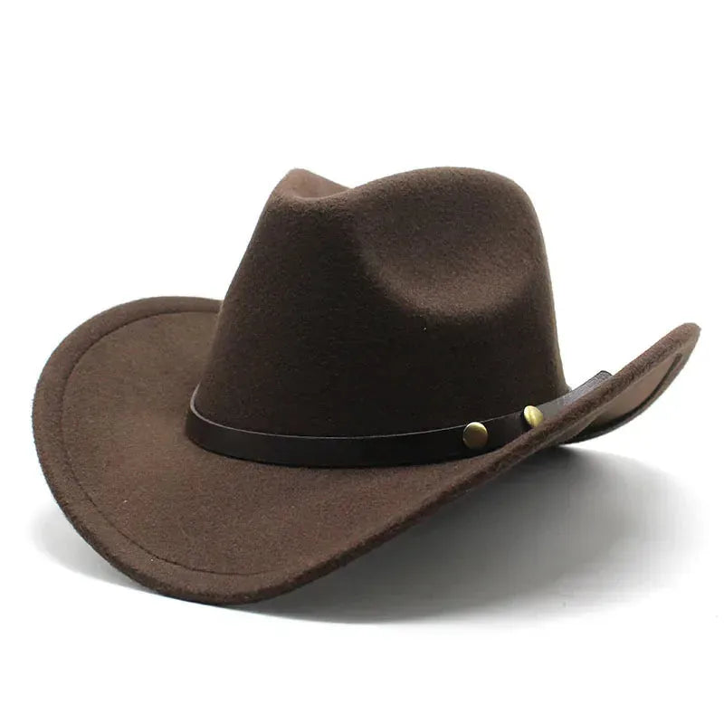 Chapeau Cowboy Simple — coloris marron