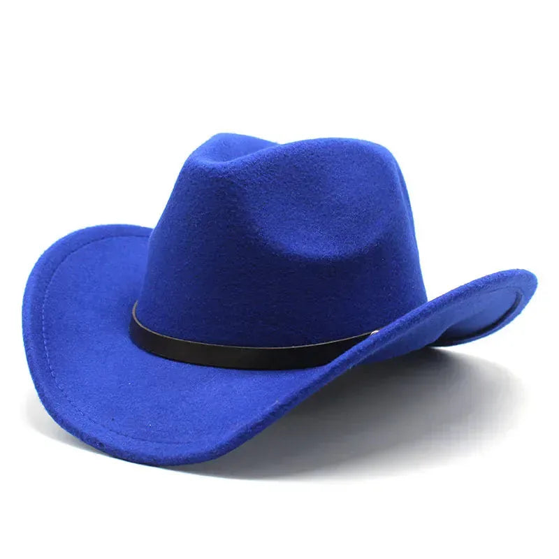 Chapeau Cowboy Simple — coloris bleu