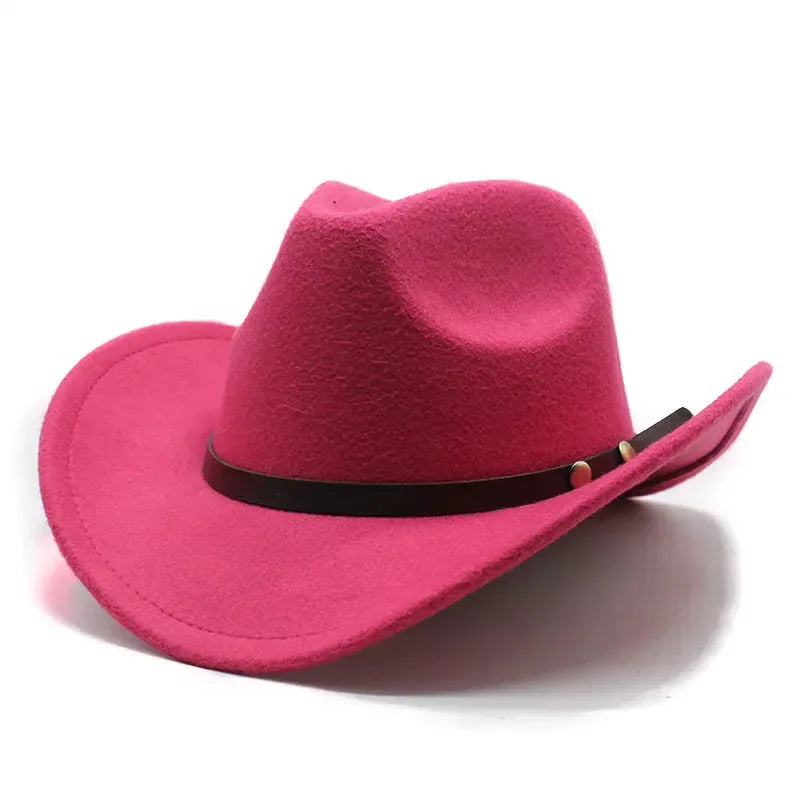 Chapeau Cowboy Simple — coloris rose