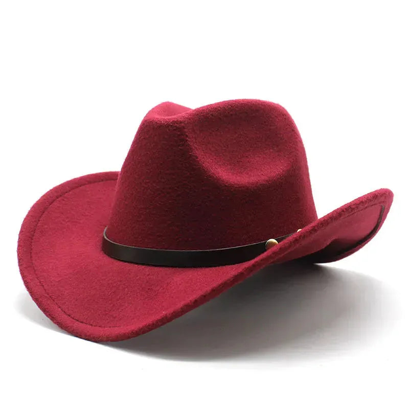 Chapeau Cowboy Simple — coloris rouge