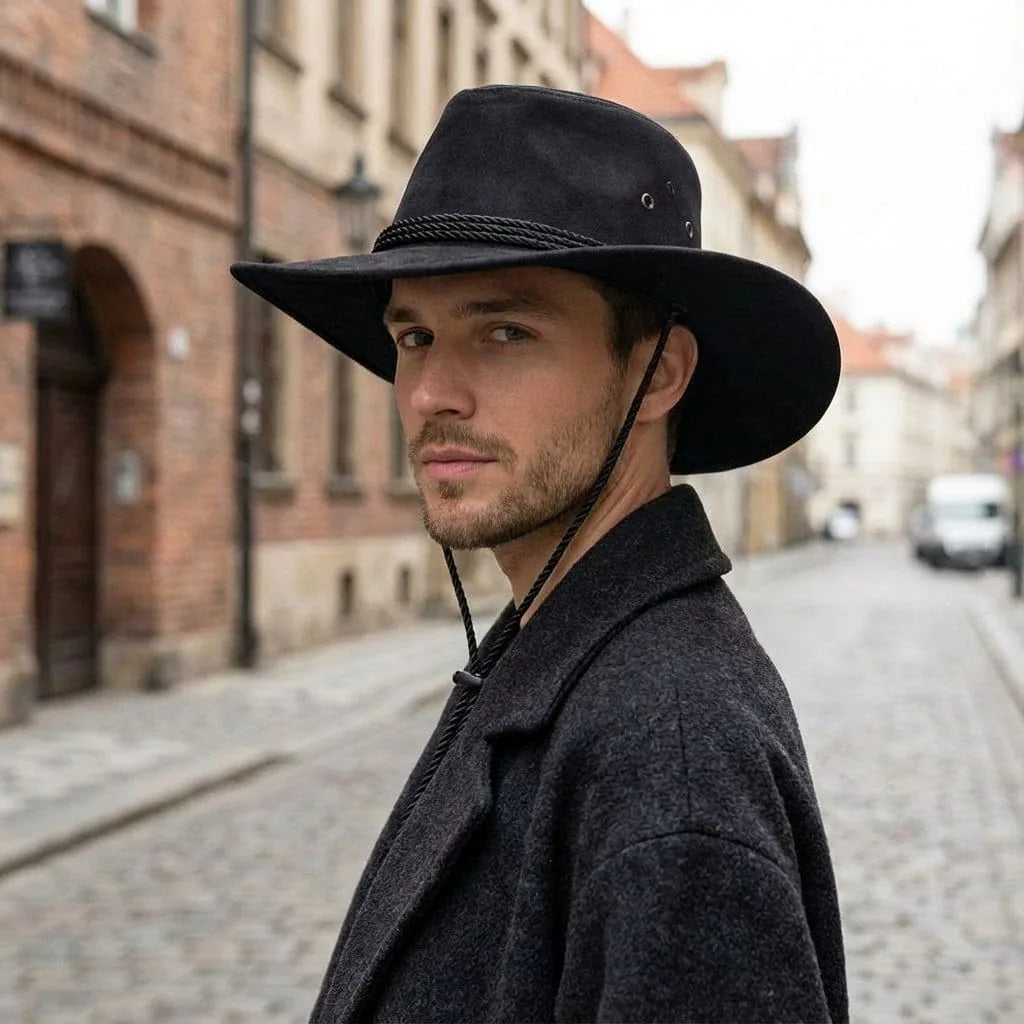 Chapeau Cowboy Vintage, porté