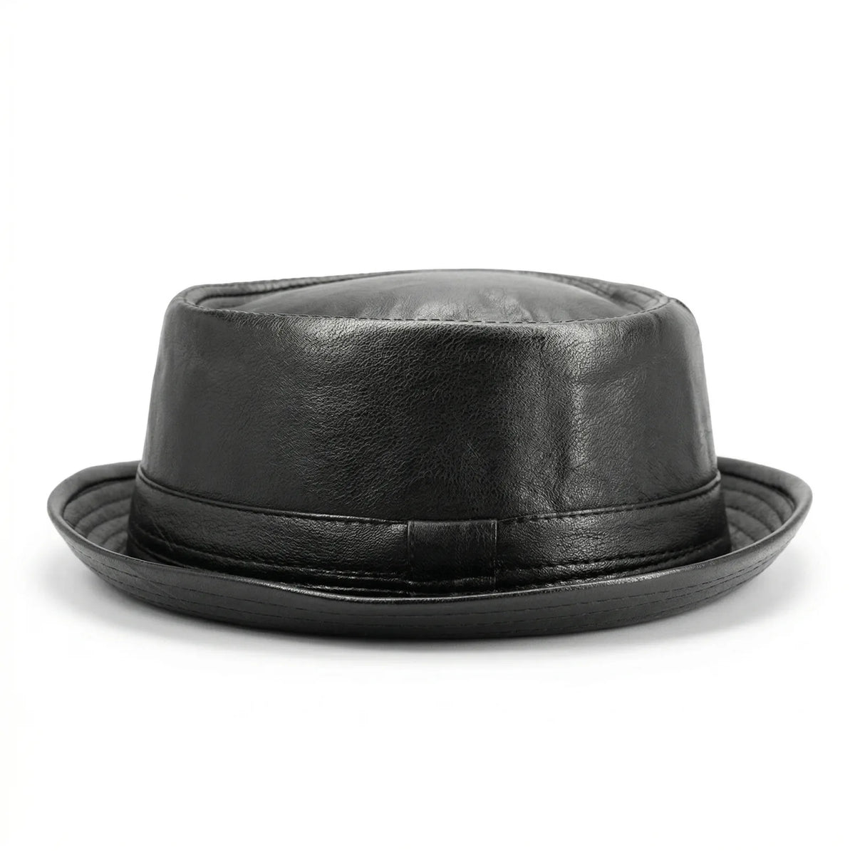 Chapeau Cuir Fedora — coloris noir